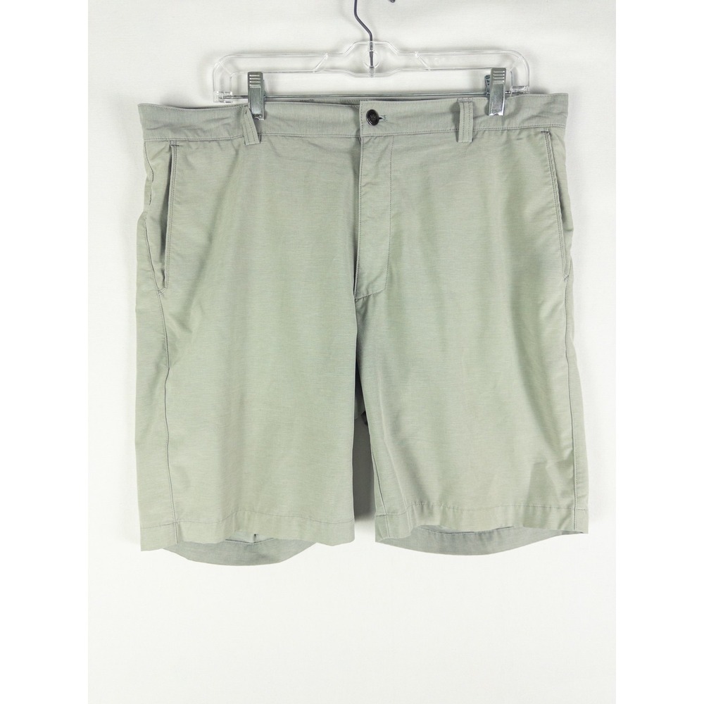 Peter Millar Performance Golf Shorts Mens 36 Sage Green Stretch Country Club